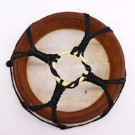 Schamanische Mandala-Trommel mit Stock – 20 cm