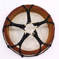 Chakra-Schamanische Trommel mit Stock – 25 cm