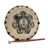Chakra-Schamanische Trommel mit Stock – 25 cm