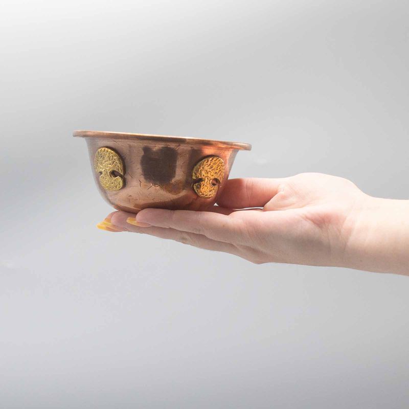 Kupfer-Ritualschale mit Lebensbaum 12x5cm