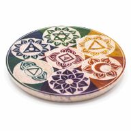 Räucherstäbchenhalter aus Speckstein, 10 cm, Sieben Chakra