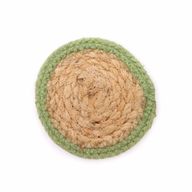 Naturuntersetzer - Jute & Baumwolle 10cm (6er-Set) Gemischte Farben im Set