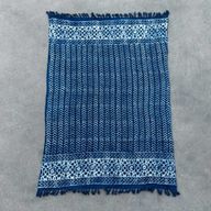 Handgefertigter Indigo-Überwurf - 170x120cm - Seedha-Pfeile