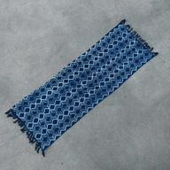 Handgefertigter Indigo-Läufer - 170x60cm - Heerak-Muster