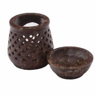 Kleiner Speckstein-Ölbrenner 8 cm – Klassisch