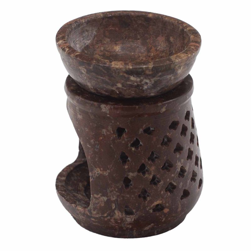 Kleiner Speckstein-Ölbrenner 8 cm – Klassisch