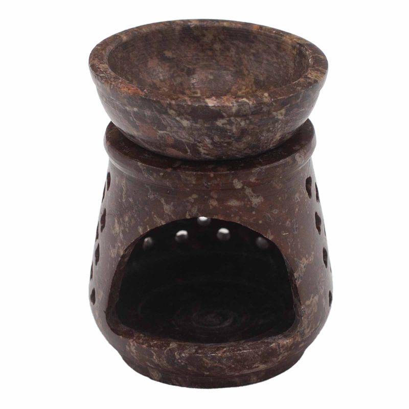 Kleiner Speckstein-Ölbrenner 8 cm – Klassisch