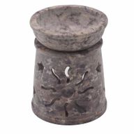 Kleiner Ölbrenner aus Speckstein, 8 cm – Sonne und Sterne