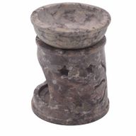 Kleiner Ölbrenner aus Speckstein, 8 cm – Sonne und Sterne