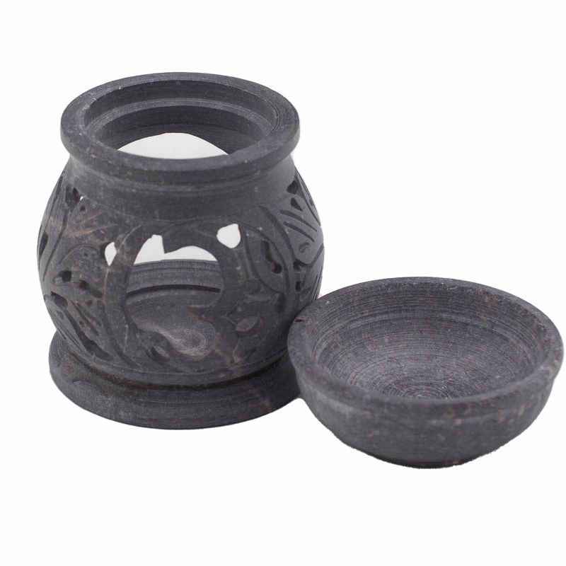 Kleiner Speckstein-Ölbrenner 8 cm - Om