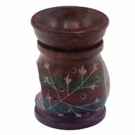 Speckstein-Ölbrenner 10 cm – Hamsa – fünf Farben