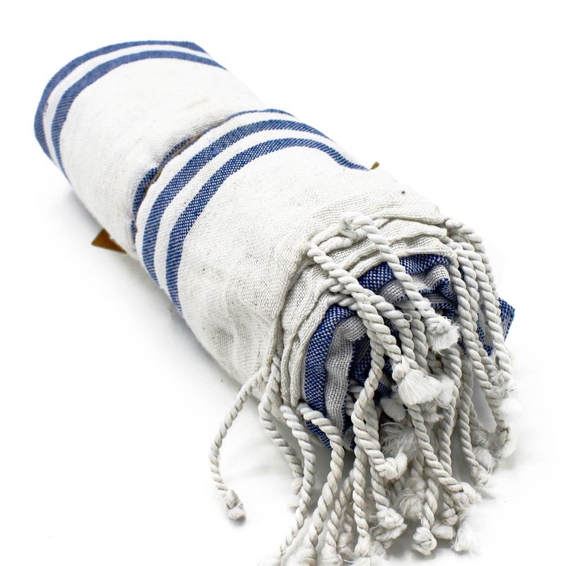 Hamam-Spa-Handtuch – Ozeanblau – 90 x 170 cm