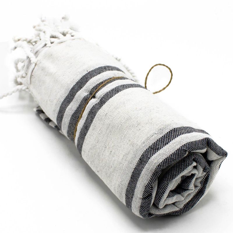 Hamam-Spa-Handtuch – Anthrazit – 90 x 170 cm