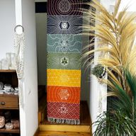 Yogateppich aus 100 % Baumwolle – 60 x 200 cm – 7 Chakren
