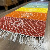 Yogateppich aus 100 % Baumwolle – 60 x 200 cm – 7 Chakren
