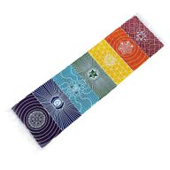 Yogateppich aus 100 % Baumwolle – 60 x 200 cm – 7 Chakren