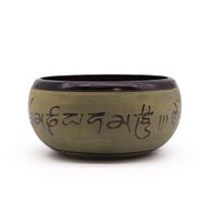 Klangschale aus Erdpulver – Mantra Five Buddha – 16 cm
