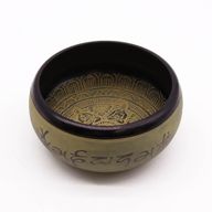 Klangschale aus Erdpulver – Mantra Five Buddha – 16 cm