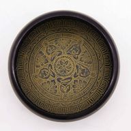 Klangschale aus Erdpulver – Mantra Five Buddha – 16 cm