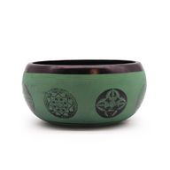 Erdpulver-Klangschale – Mandala-Buddha – 16 cm