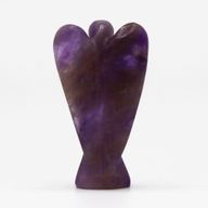 Handgeschnitzter Edelsteinengel - Amethyst