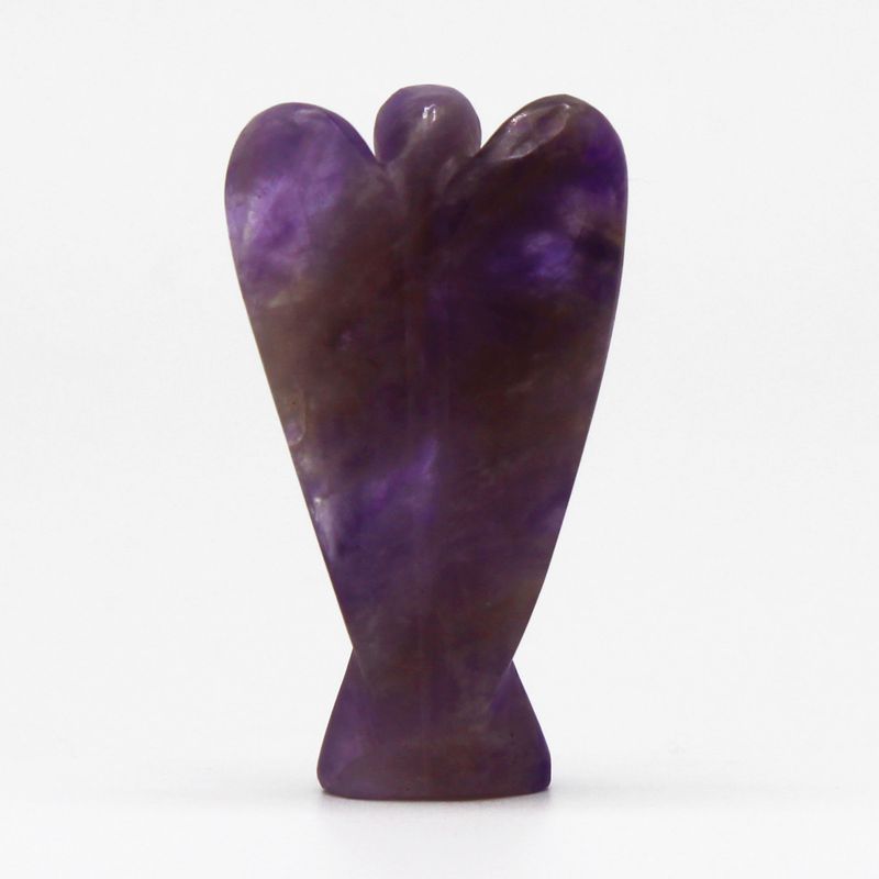 Handgeschnitzter Edelsteinengel - Amethyst