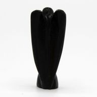 Handgeschnitzter Edelsteinengel – Schwarzer Achat