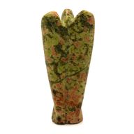 Handgeschnitzter Edelsteinengel – Unakit