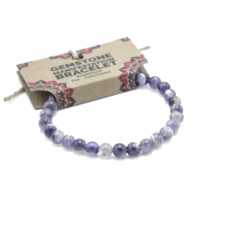Edelstein-Manifestationen-Armband – Amethyst – Ruhe