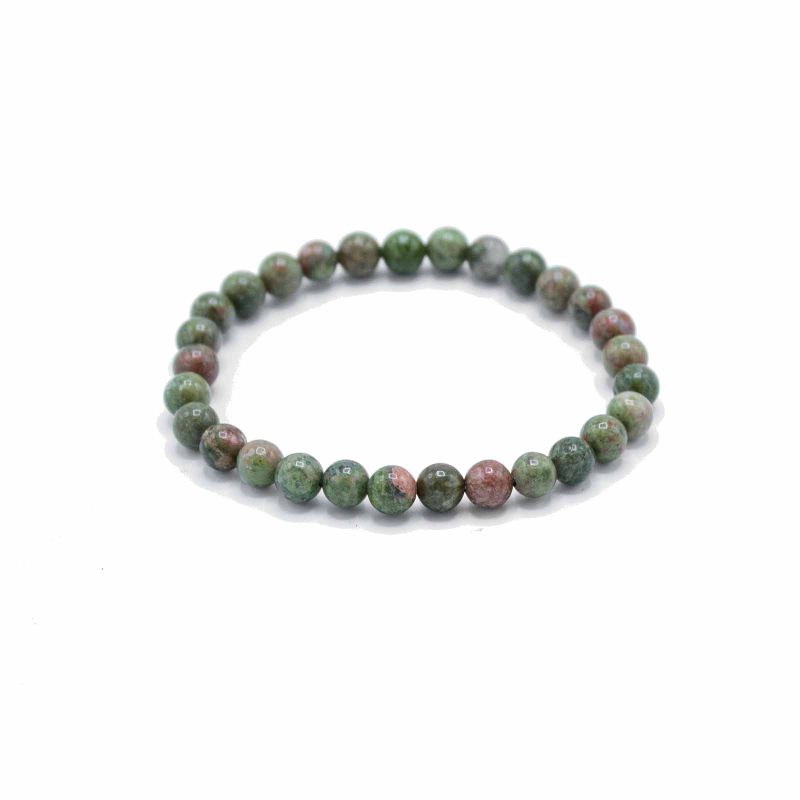 Edelstein-Manifestationen-Armband – Grüner Jaspis – Wachstum