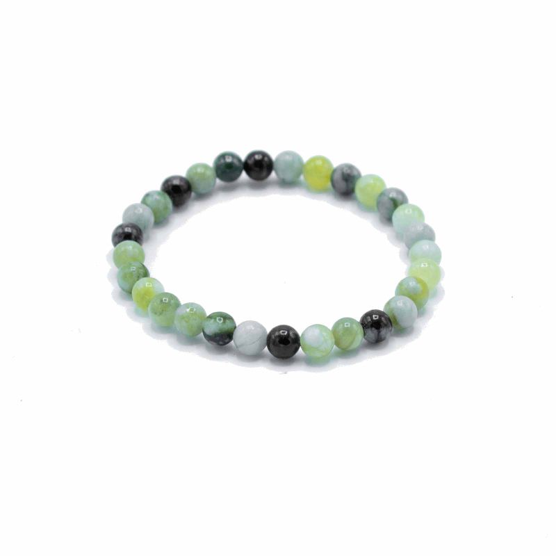 Edelstein-Manifestationen-Armband – Olivenjade – Heilung