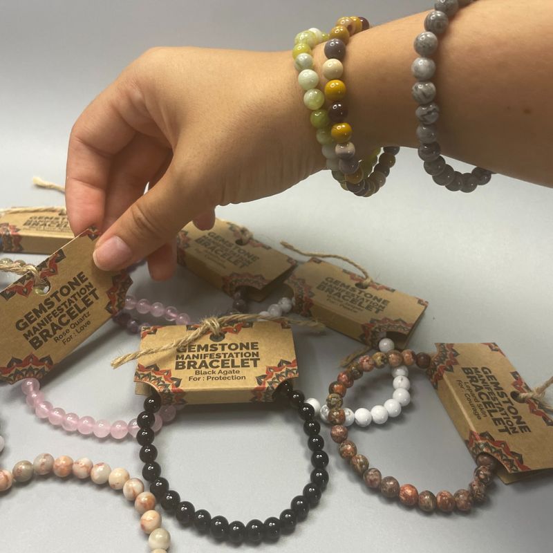 Edelstein-Manifestationen-Armband – Starter (je 4 Stück)
