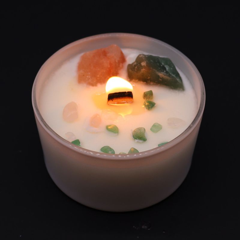 Chakra-Kristallkerzen – Herz-Chakra