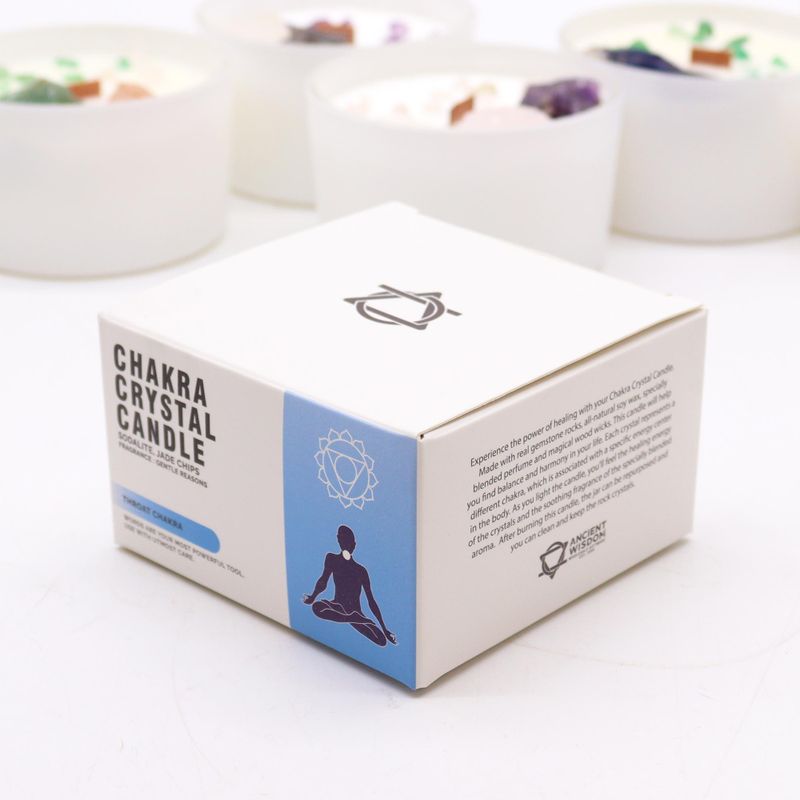 Chakra-Kristallkerzen – Hals-Chakra