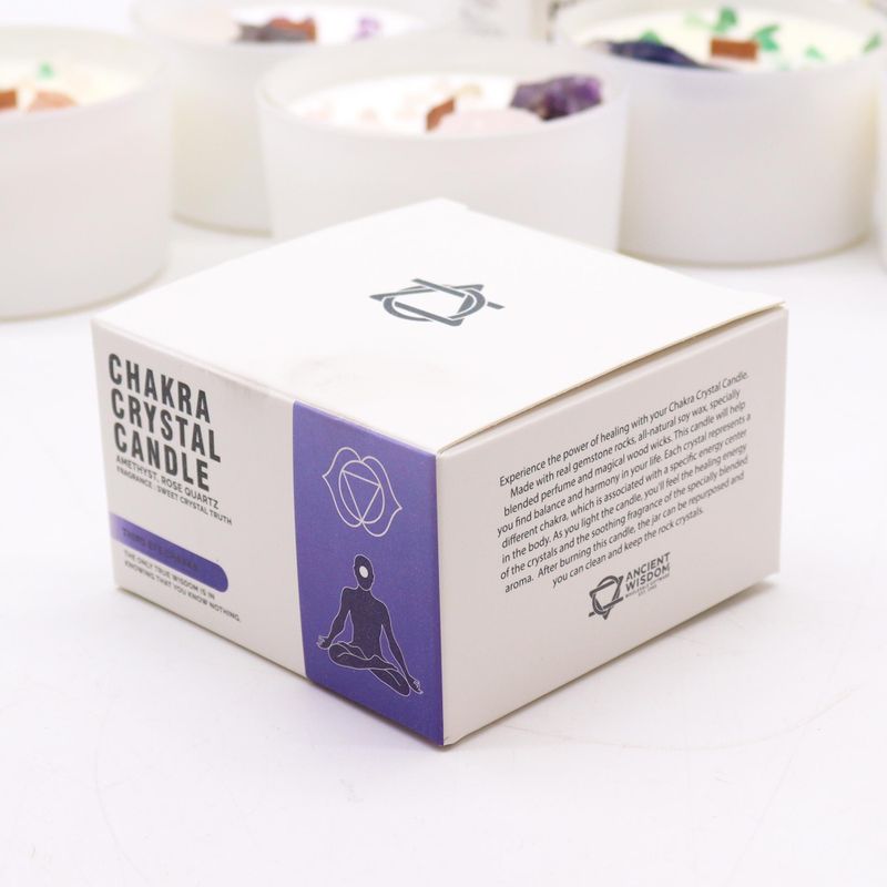 Chakra-Kristallkerzen – Chakra des dritten Auges