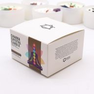 Große Chakra-Kristallkerzen – Sieben Chakra
