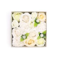 Quadratische Box – Hochzeitssegen – Weiß und Elfenbein