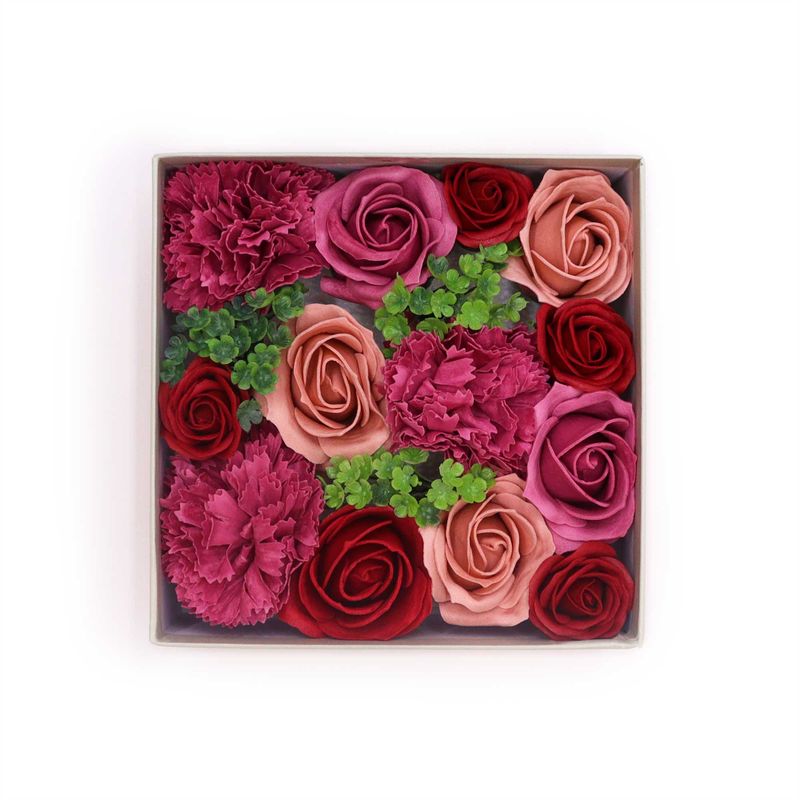 Quadratische Box – Vintage-Rosen