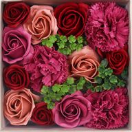 Quadratische Box – Vintage-Rosen