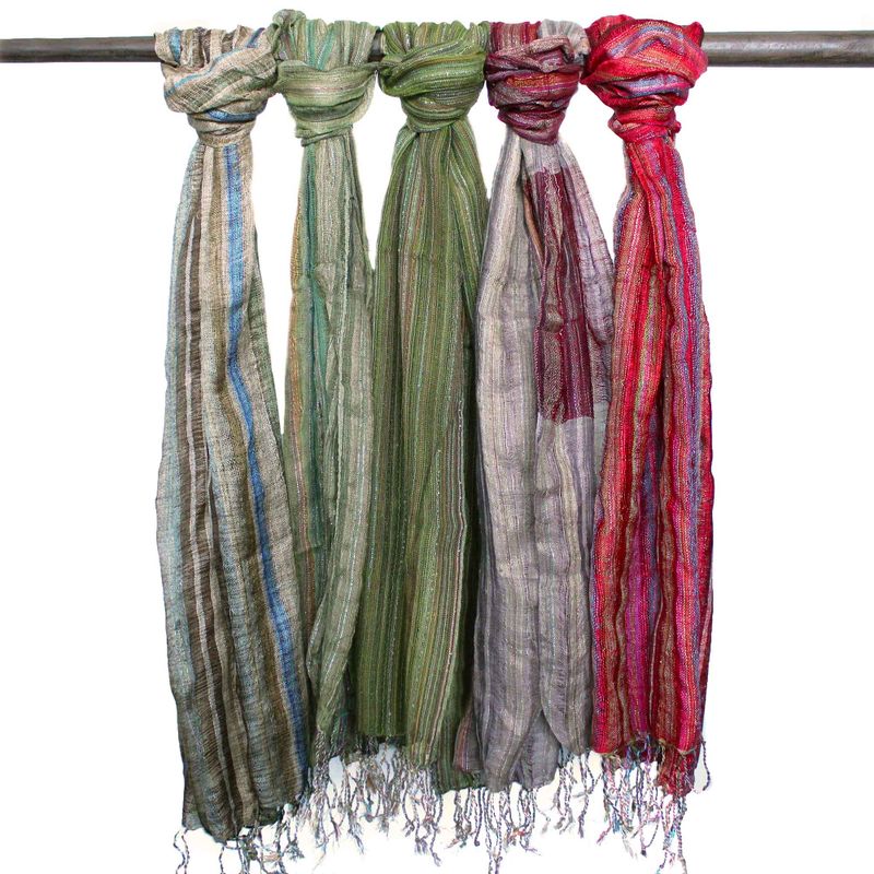 Indische Boho-Schals- 50x180cm - Zufällige Grüntöne