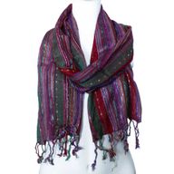 Indische Boho-Schals- 50x180cm - Zufällige Grüntöne