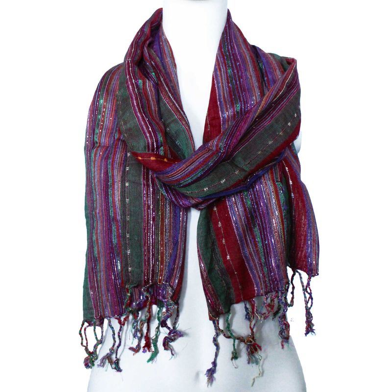 Indische Boho-Schals- 50x180cm - Zufällige Grüntöne
