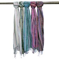 Indische Boho-Schals -50x180cm - Zufällige Farben mit Goldfaden