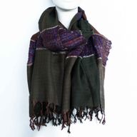 Große indische Boho-Schals - 75x180cm - Zufällige Blautöne