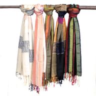 Große indische Boho-Schals - 75x180cm - Zufällige Grüntöne