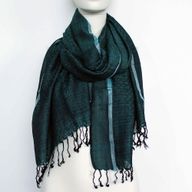 Große indische Boho-Schals- 75x180cm- Zufällige Farben mit Goldfaden
