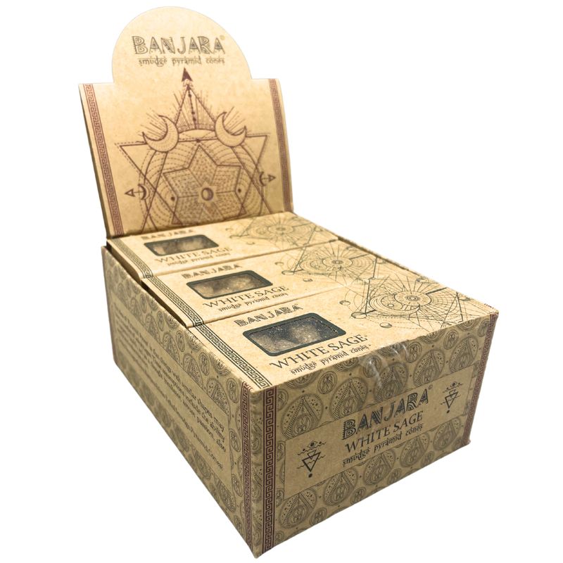 Banjara Smudge Pyramid Kegel – Weißer Salbei