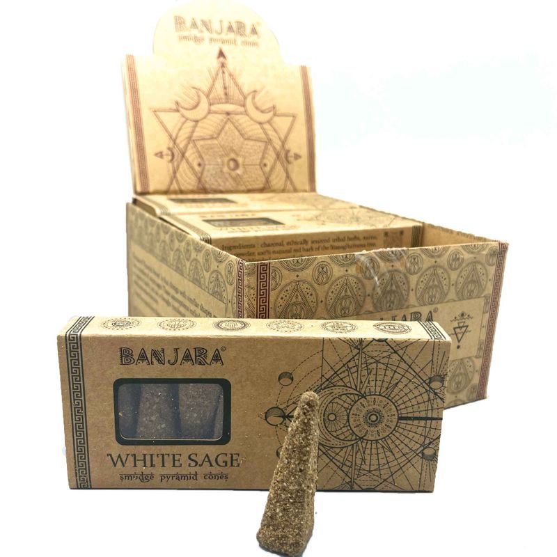 Banjara Smudge Pyramid Kegel – Weißer Salbei