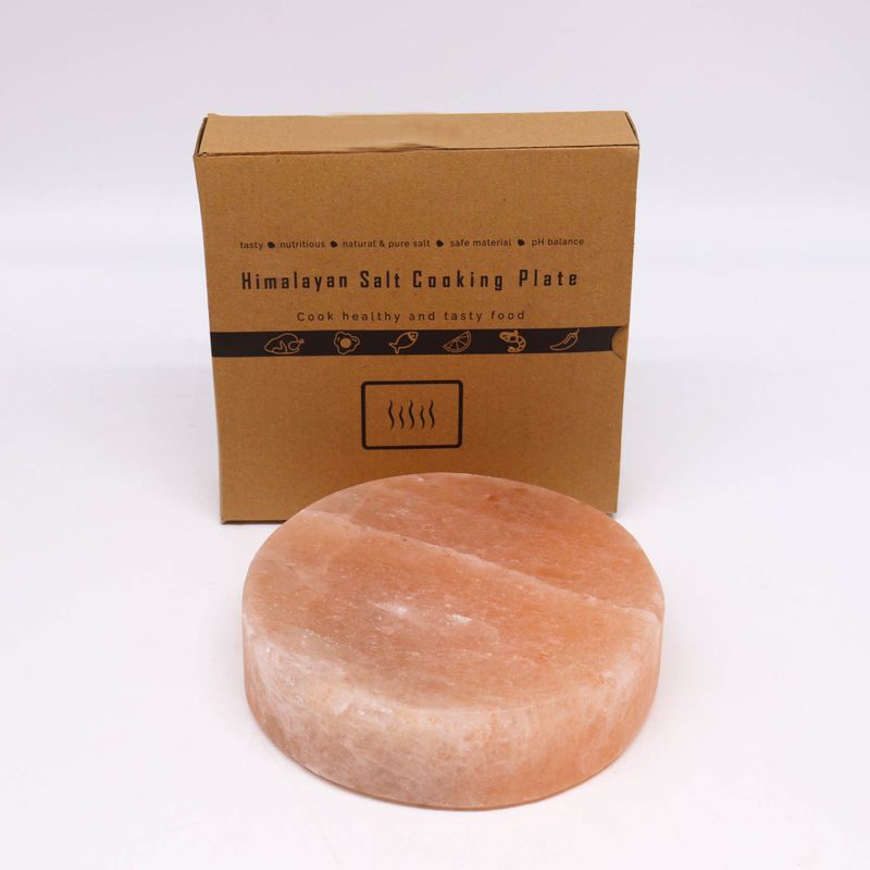 Salz-Kochplatte – rund – 20 x 20 x 5 cm