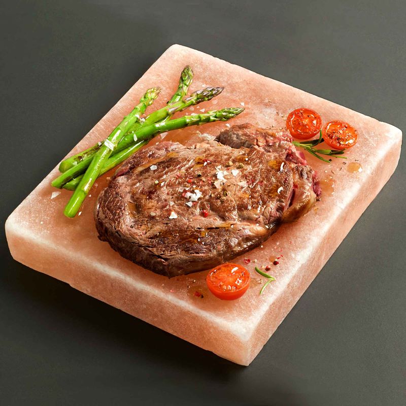 Salz-Kochplatte – quadratisch – 20 x 20 x 5 cm